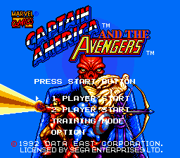Заставка игры Captain America and the Avengers